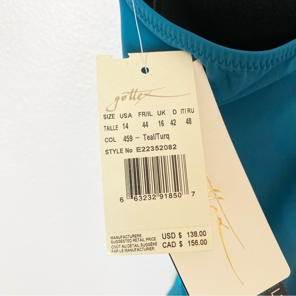 Profile by Gottex Standard Duet Surplice One Piece Swimsuit - Picture 6 of 6